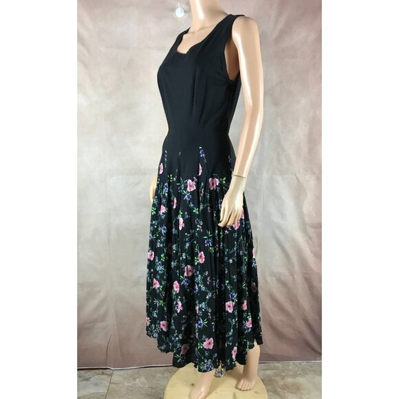 KAKTUS Floral Cotton Maxi Tank Dress Size SMALL - Picture 4 of 8